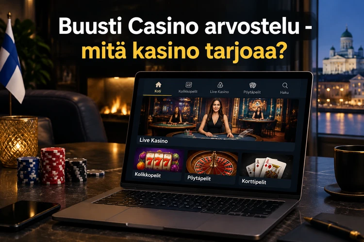Buusti Casino arvostelu - mitä kasino tarjoaa?